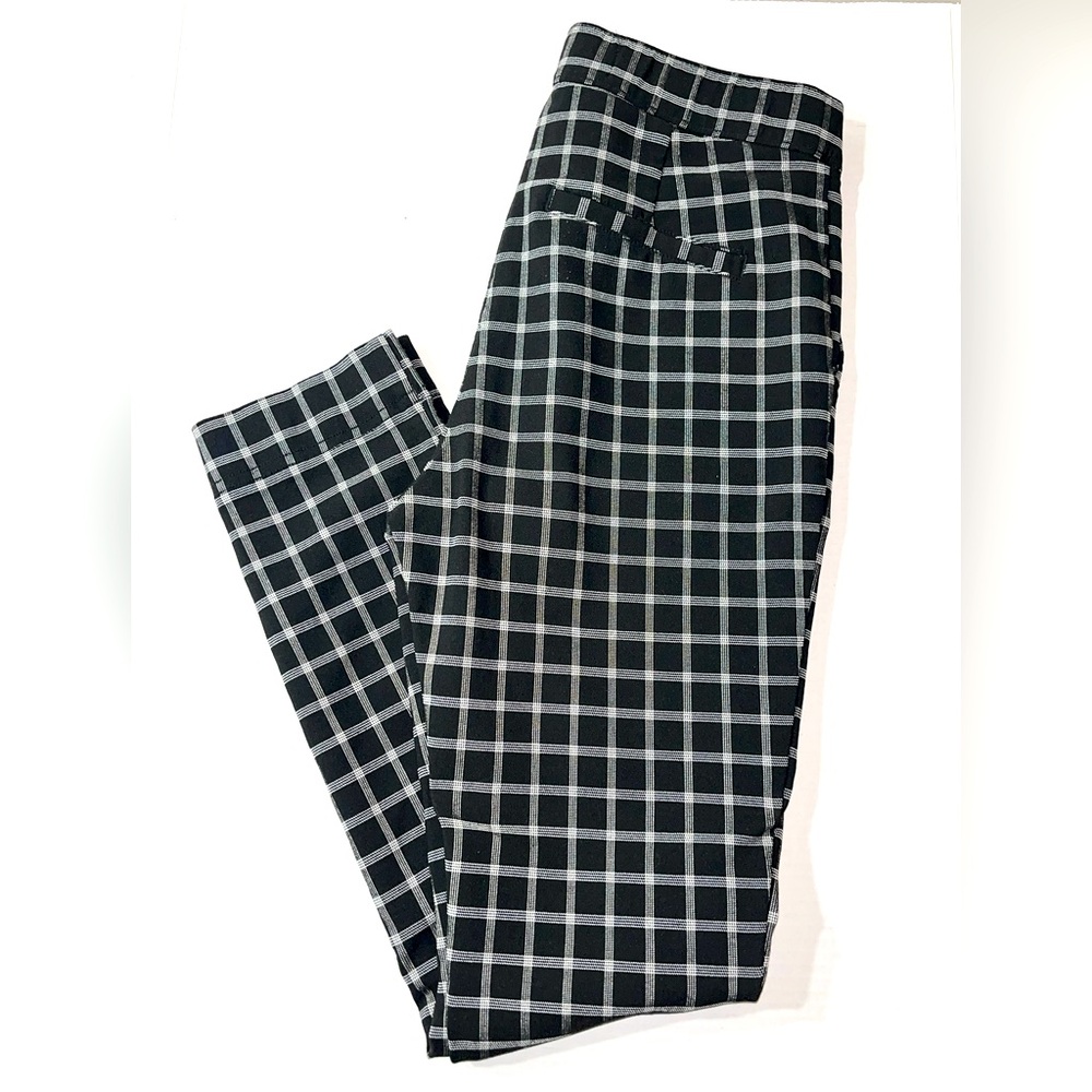 Ultra High Rise Pants Slacks‎ Small 26x26 Hollister Windowpane Plaid Academia